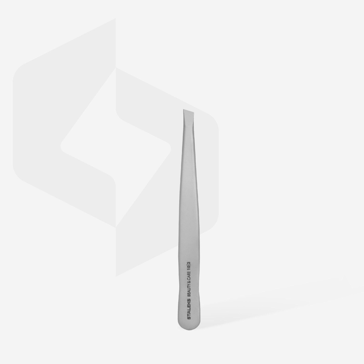 СТАЛЕКС Пинцет для бровей TBC-10.3 (широкие скошенные кромки),1