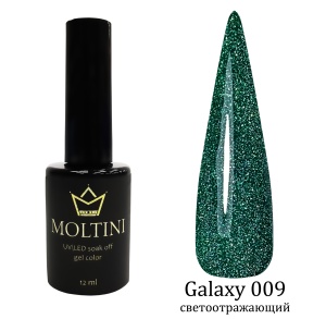 MOLTINI Гель-лак Galaxy светоотражающий №009 12мл