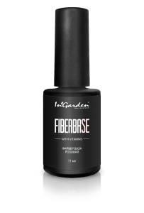 INGARDEN Каучуковая розовая Файбер база с витаминами Е и В5 11 мл