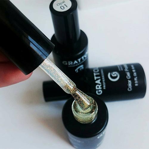 Grattol Гель-лак Opal GTOP №01 9мл.,1