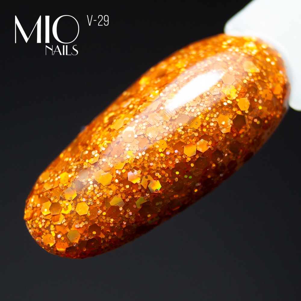 MIO NAILS Гель-лак V-29 Искры огня 8 мл.1