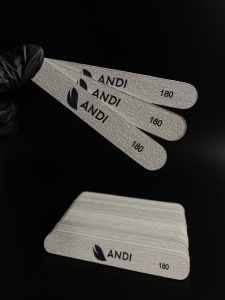 ANDI PREMIUM Файлы к основе 18-130, 180 гритт (серый) 50 шт,уп,6