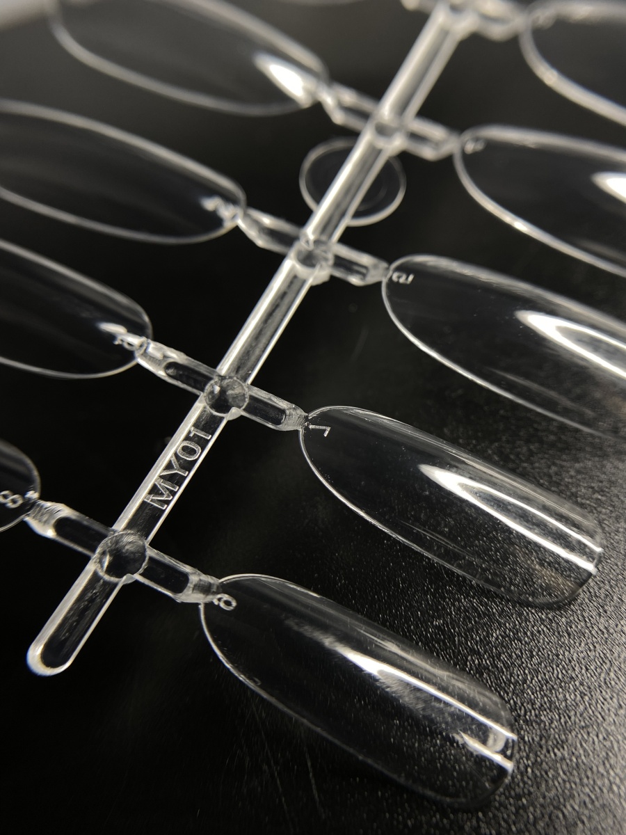 ANDI Гелевые типсы для наращивания Gel tips ОВАЛ Clear 240шт,1