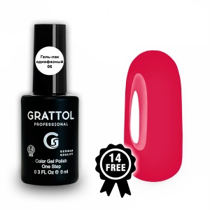 Grattol Гель-лак однофазный One Step GCOS №06 9мл.