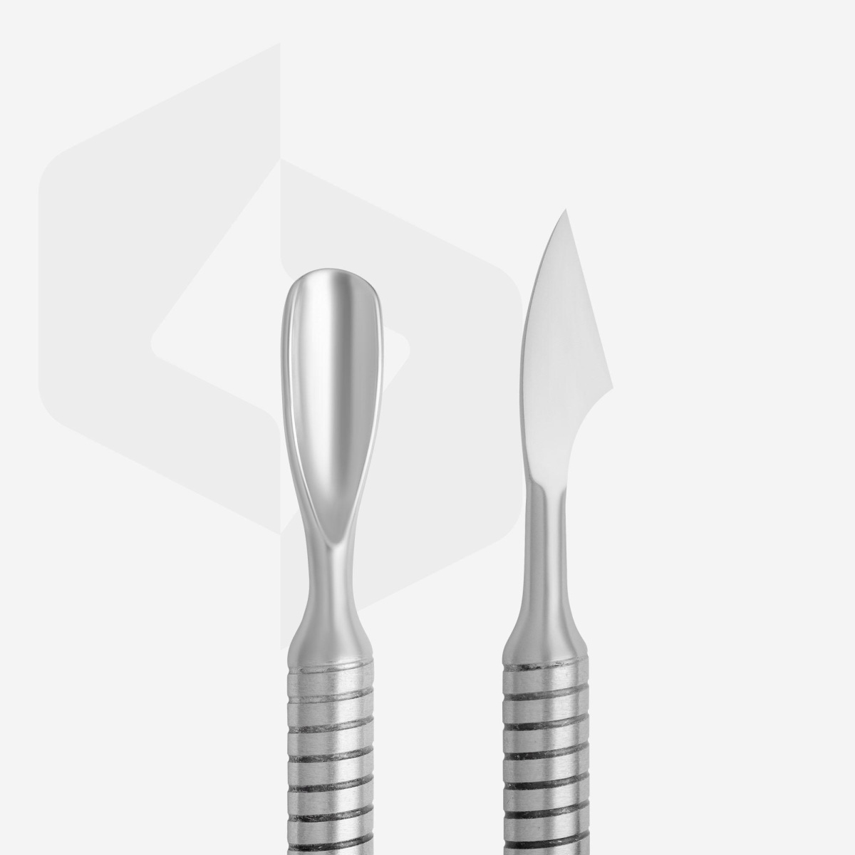 СТАЛЕКС Лопатка маникюрная PBC-30.1 (пушер скругленный + топорик),1