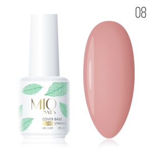 MIO NAILS Камуфлирующая база Strong LUX №08 15мл