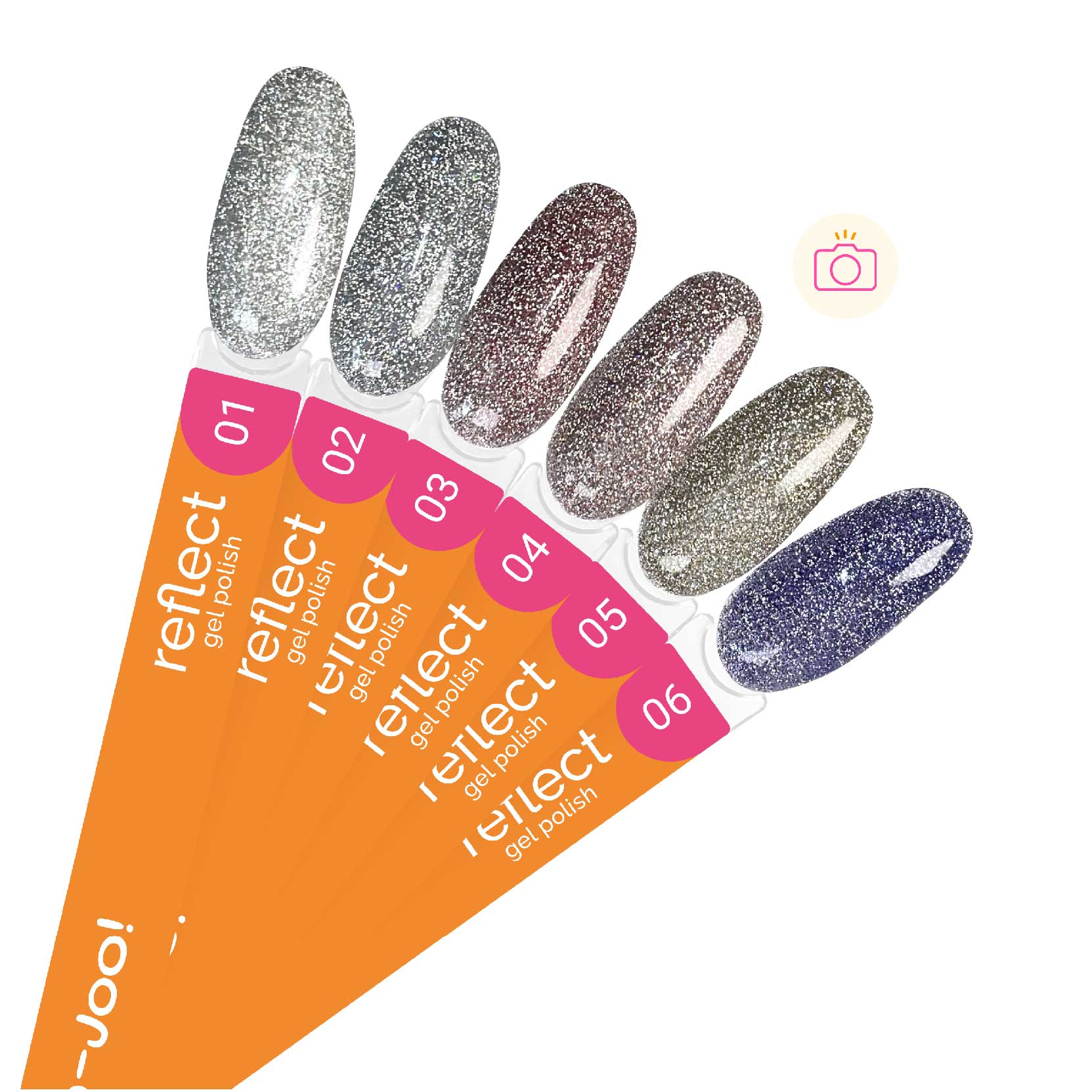 Joo-Joo Гель-лак Reflect №01 10мл,3