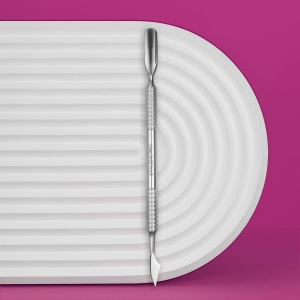 СТАЛЕКС PRO Лопатка маникюрная PE-30.3 (скругленный пушер+топорик)