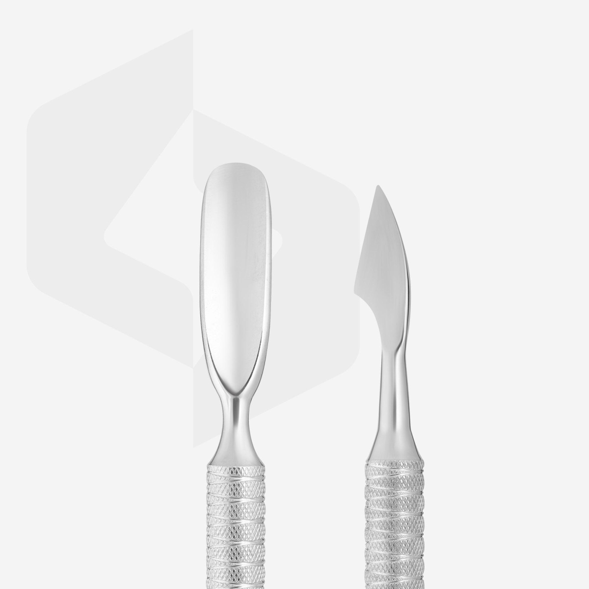 СТАЛЕКС PRO Лопатка маникюрная PE-30.3 (скругленный пушер+топорик),1